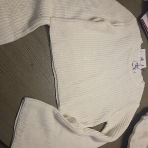 NWT Princess Polly Cropped Cream Sweater